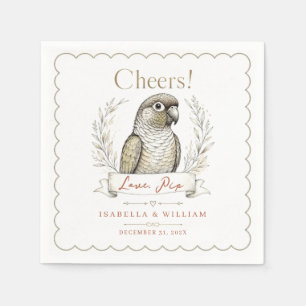 Serviette En Papier Imprimable personnalisé de cocktail pour mariage d
