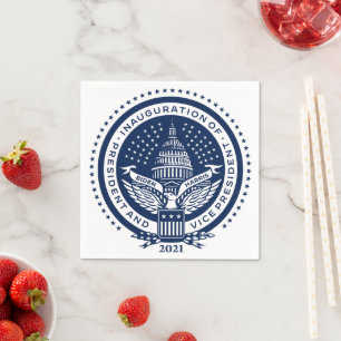 Serviette En Papier Inauguration du logo inaugural du président Biden