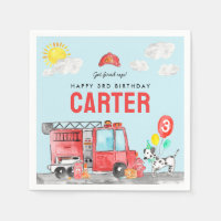 Incendie Camion Anniversaire de enfant pompier