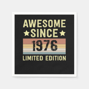 Serviette En Papier Incroyable depuis 1976 Anniversaire