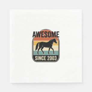 Serviette En Papier Incroyable depuis 2003 Design d'anniversaire de ch