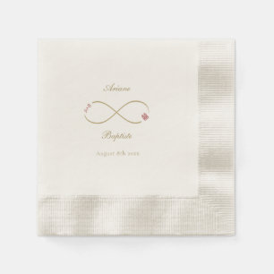 Serviette En Papier Infinity Love Double Bonheur Mariage chinois