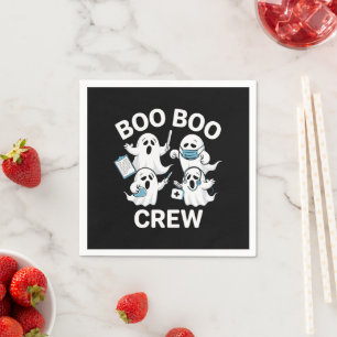 Serviette En Papier Infirmière d'Halloween Cadeau Boo Boo Infirmière d
