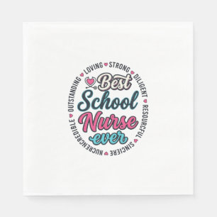 Serviette En Papier Infirmière scolaire toujours vintage gravure desig