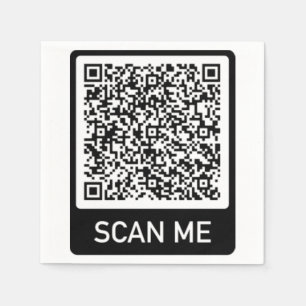 Serviette En Papier Informations sur l'analyse de code QR personnalisé