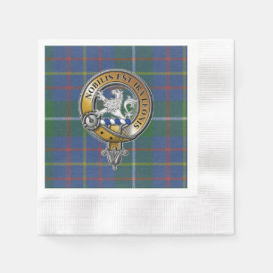 Serviette En Papier Inglis Tartan & Badge