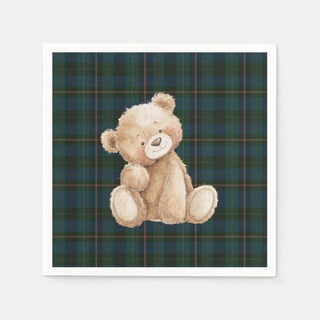 Serviette En Papier Inspired Baby Shower Napkins (Devant)