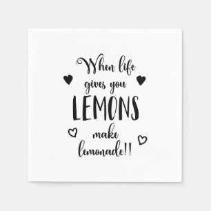 Serviette En Papier Inspirer Quand La Vie Vous Donne Des Citrons Ser