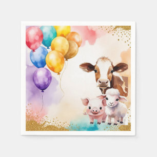 Serviette En Papier Invitation à une fête d'anniversaire amusante avec