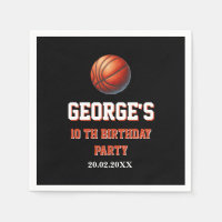 Invitation Basket-ball, Fête d'anniversaire garçon
