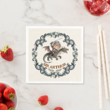 Invitation d'anniversaire de château de chevalier 