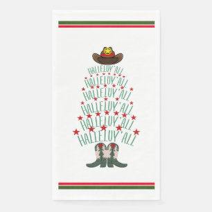 Serviette En Papier Invité de l'arbre de Noël Cowboy 2024