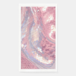 Serviette En Papier Iridescent Pink and Purple Sequin