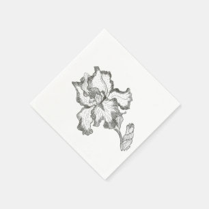 Serviette En Papier Iris Napkin