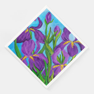 Serviette En Papier Iris Napkin