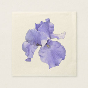 Serviette En Papier Iris pourpre barbu grand