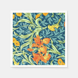 Serviette En Papier Iris, un motif de William Morris,