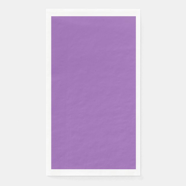 Serviette En Papier Iris uni couleur solide doux violet (Devant)