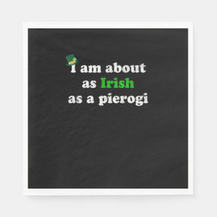 Serviette En Papier Irlandais drôle comme Pierogi Irlande Pologne Polo