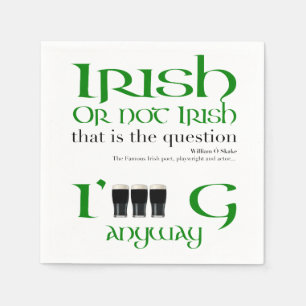 Serviette En Papier Irlandais ou non Original St Patrick P Napkin