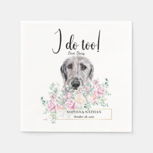 Serviette En Papier Irlandais Wolfhound Chien Mariage Cocktail Napkins