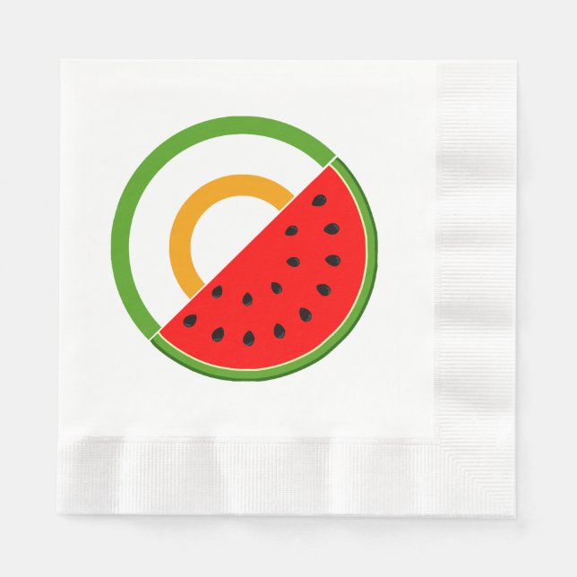 Serviette En Papier IRLANDE AVEC PALESTINE - Watermelon (Devant)