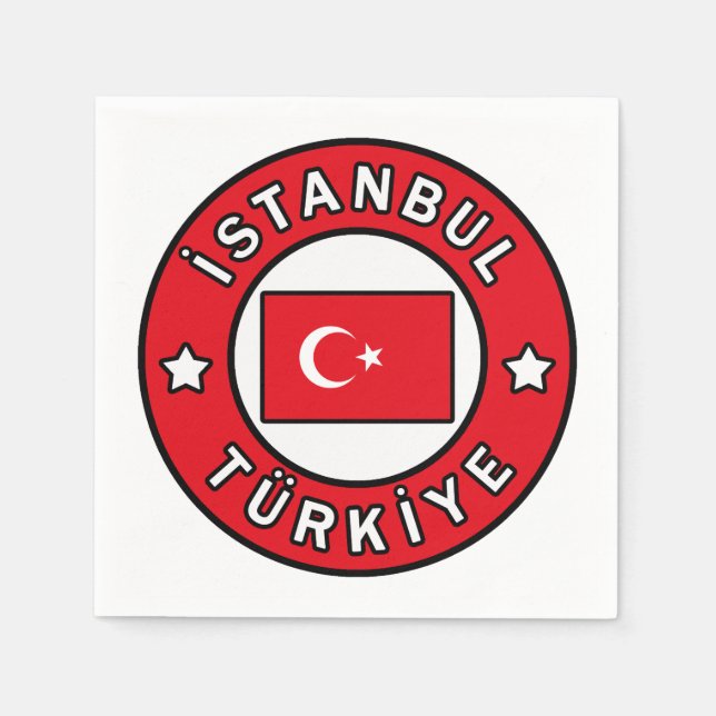 Serviette En Papier Istanbul Türkiye (Devant)