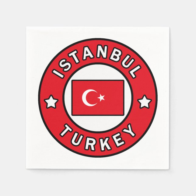 Serviette En Papier Istanbul Turquie (Devant)