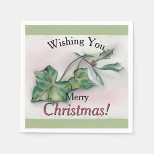 Serviette En Papier Ivy et Holly Christmas