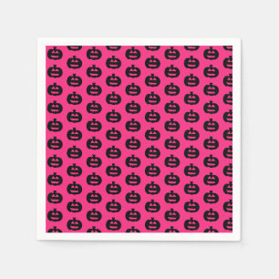 Serviette En Papier Jack noir et rose o Lanterns