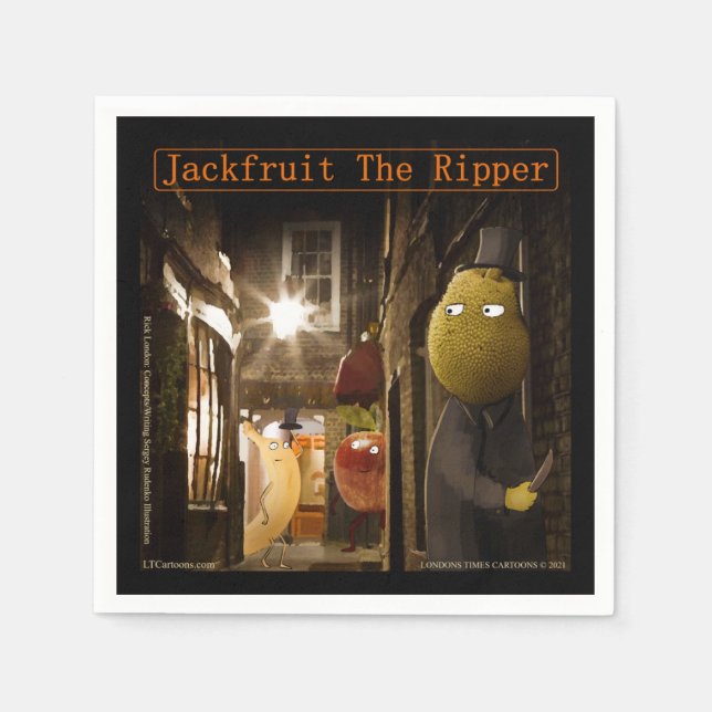 Serviette En Papier Jackfruit The Ripper Drôle Rick London (Devant)