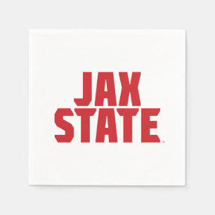 Serviette En Papier Jacksonville State University JAX STATE Bold Red