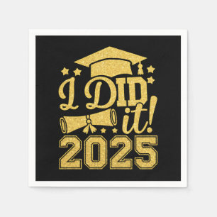 Serviette En Papier J'ai Réussi 2025 Diplômé Promotion 2025