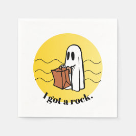 Serviette En Papier J'ai une Halloween de rock
