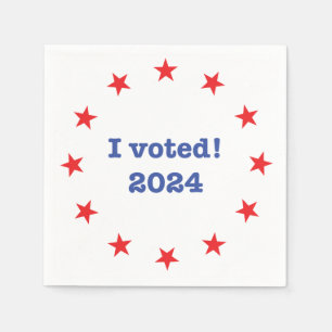 Serviette En Papier J'ai voté ! 2024