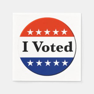 Serviette En Papier J'ai voté les élections de 2026