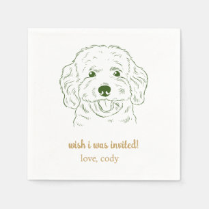 Serviette En Papier J'Aimerais Avoir Été Invité Pet Mariage Napkins