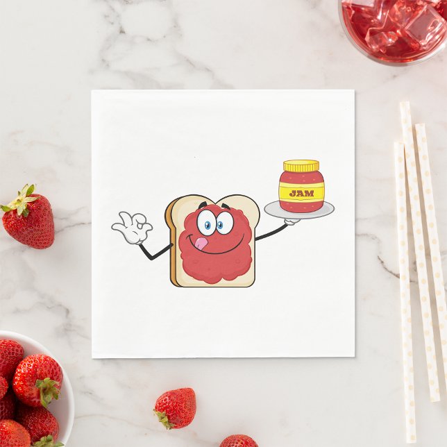 Serviette En Papier Jam Sur Toast (Créateur téléchargé)