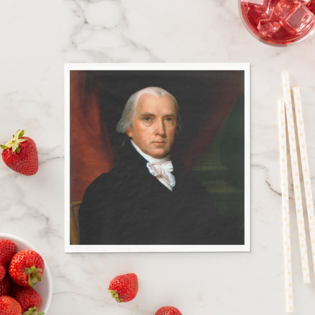 Serviette En Papier James Madison le 4ème président : Amérique colonia (En situation)