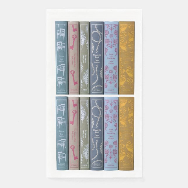 Serviette En Papier Jane Austen Novels Napkins (Devant)