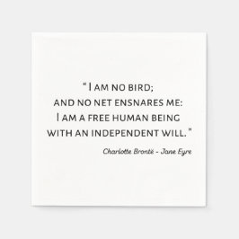 Serviette En Papier Jane Eyre Citation II - Style classique