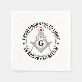 Serviette En Papier Japan freemasonry sign