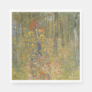Serviette En Papier Jardin agricole avec Crucifix (par Gustav Klimt)