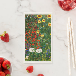 Serviette En Papier Jardin agricole avec tournesols