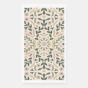 Serviette En Papier Jardin botanique Floral