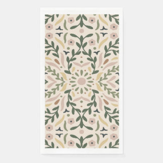 Serviette En Papier Jardin botanique Floral