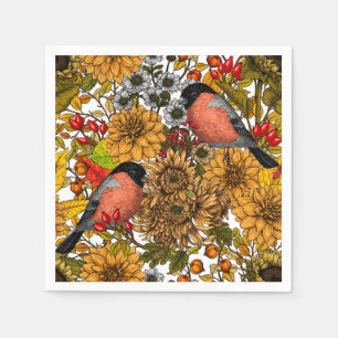 Serviette En Papier Jardin d'automne 1