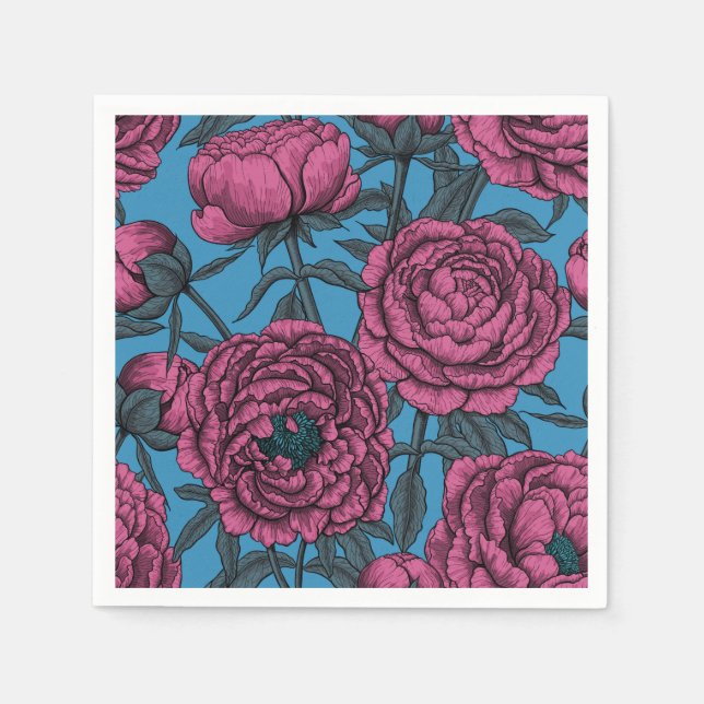 Serviette En Papier Jardin de galets (Devant)