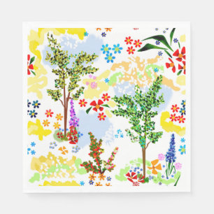 Serviette En Papier Jardin d'été