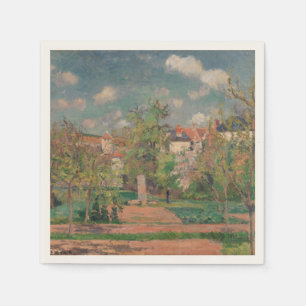 Serviette En Papier Jardin en plein soleil, Camille PIssarro, 1876